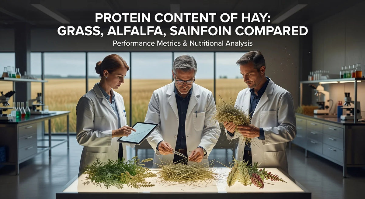 Protein Content of Hay: Grass, Alfalfa, Sainfoin Compared – Heavenly Hay